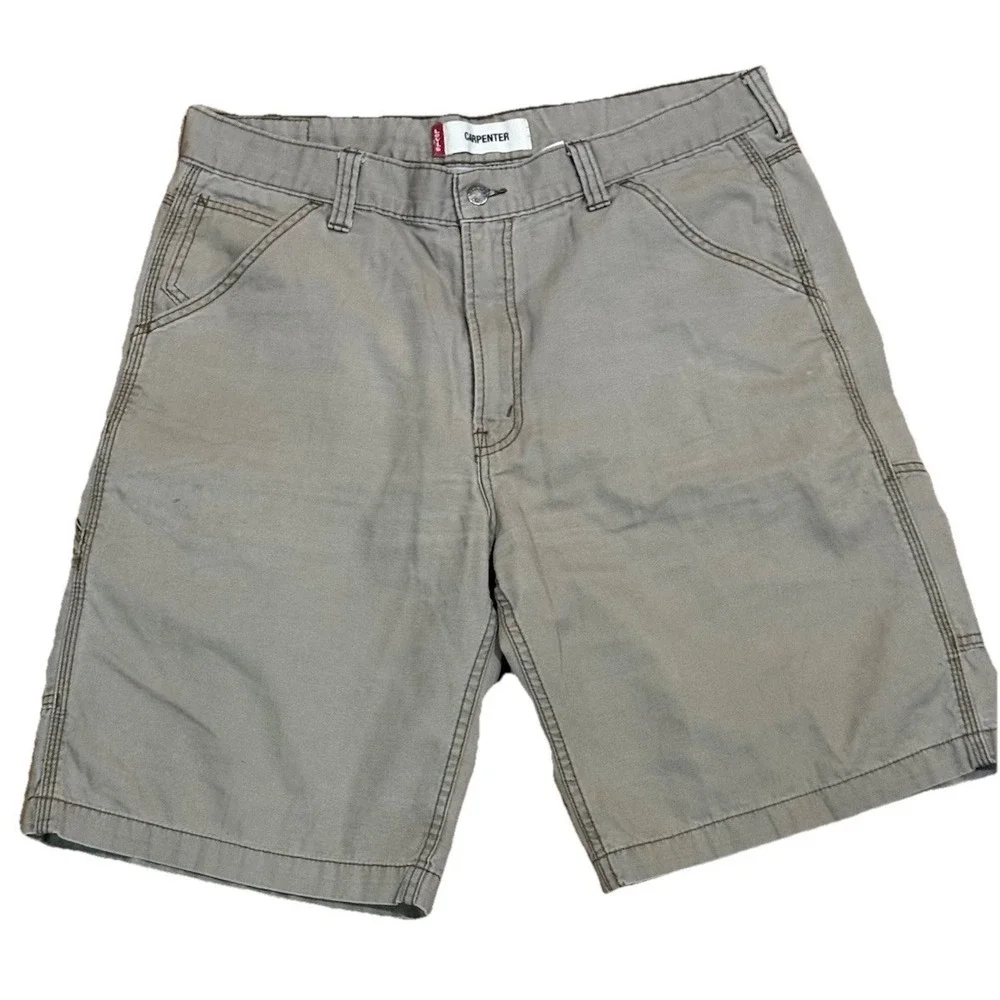 Levi's Carpenter Beige Chino Shorts‎ Size 36 (11